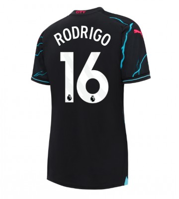 Manchester City Rodri Hernandez #16 Tredjetröja Dam 2023-24 Kortärmad